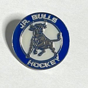 Jr. Bulls Youth Hockey Tampa, Florida Lapel Hat Pin 1" Circular